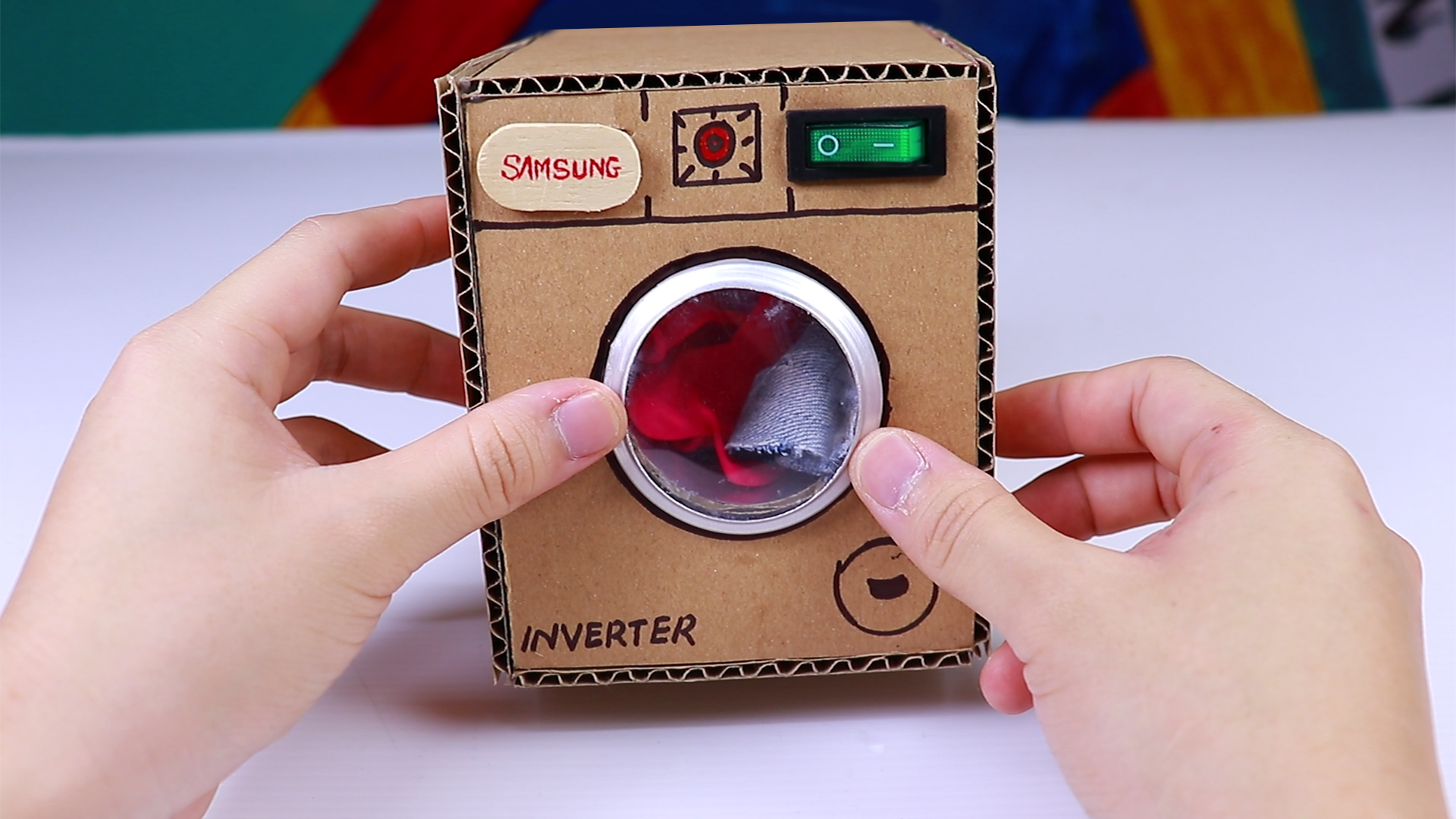 Make Washing Machine From Cardboard 11 Steps (with Pictures