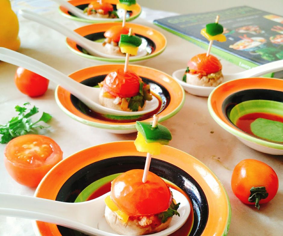 Healthy Stuffed Mushrooms With Oats