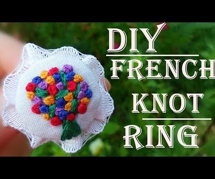 [DIY ] French Knot Ring  *with Tutorials