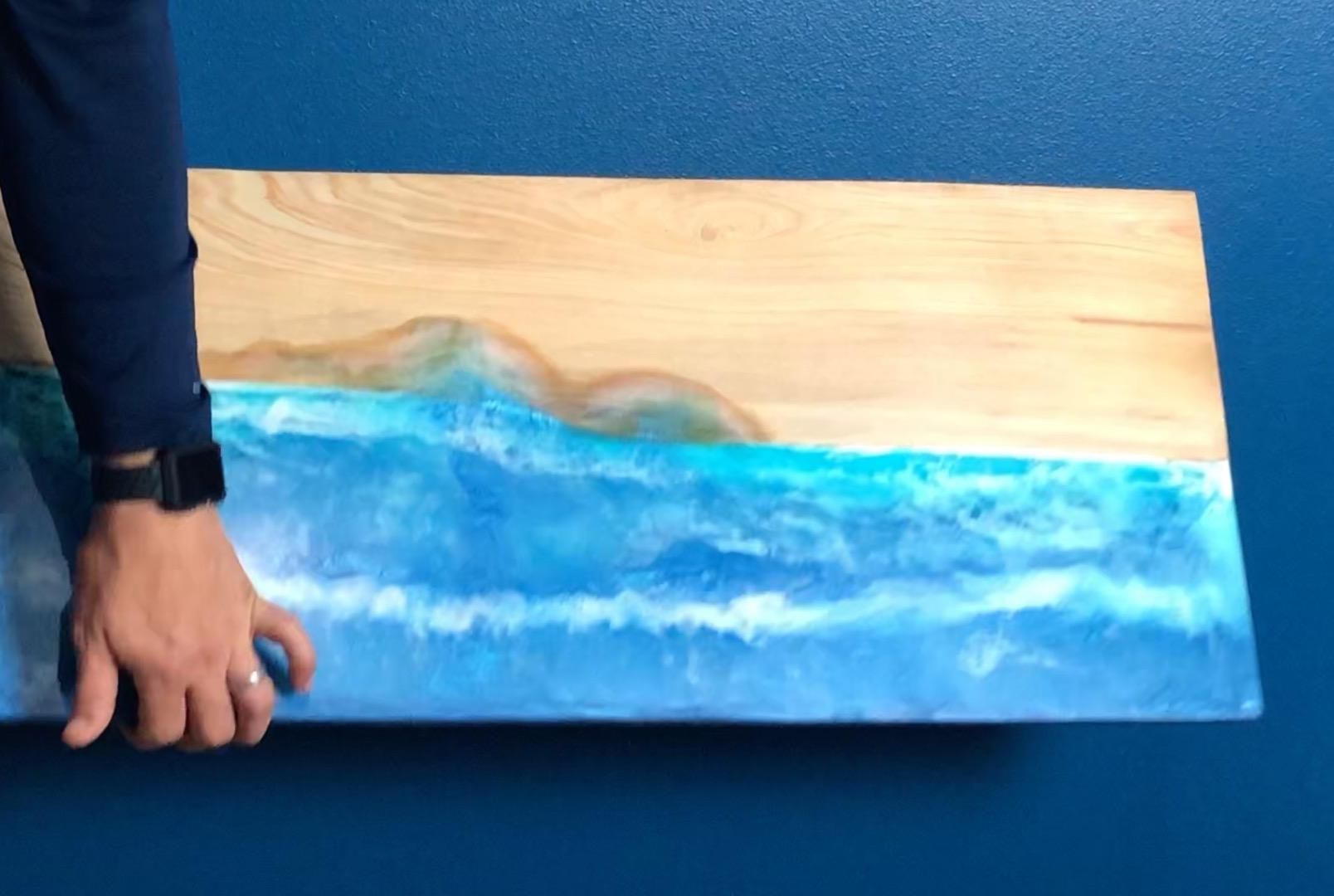 DIY Folding Wall Desk: a Space-Saving Wood and Resin Project