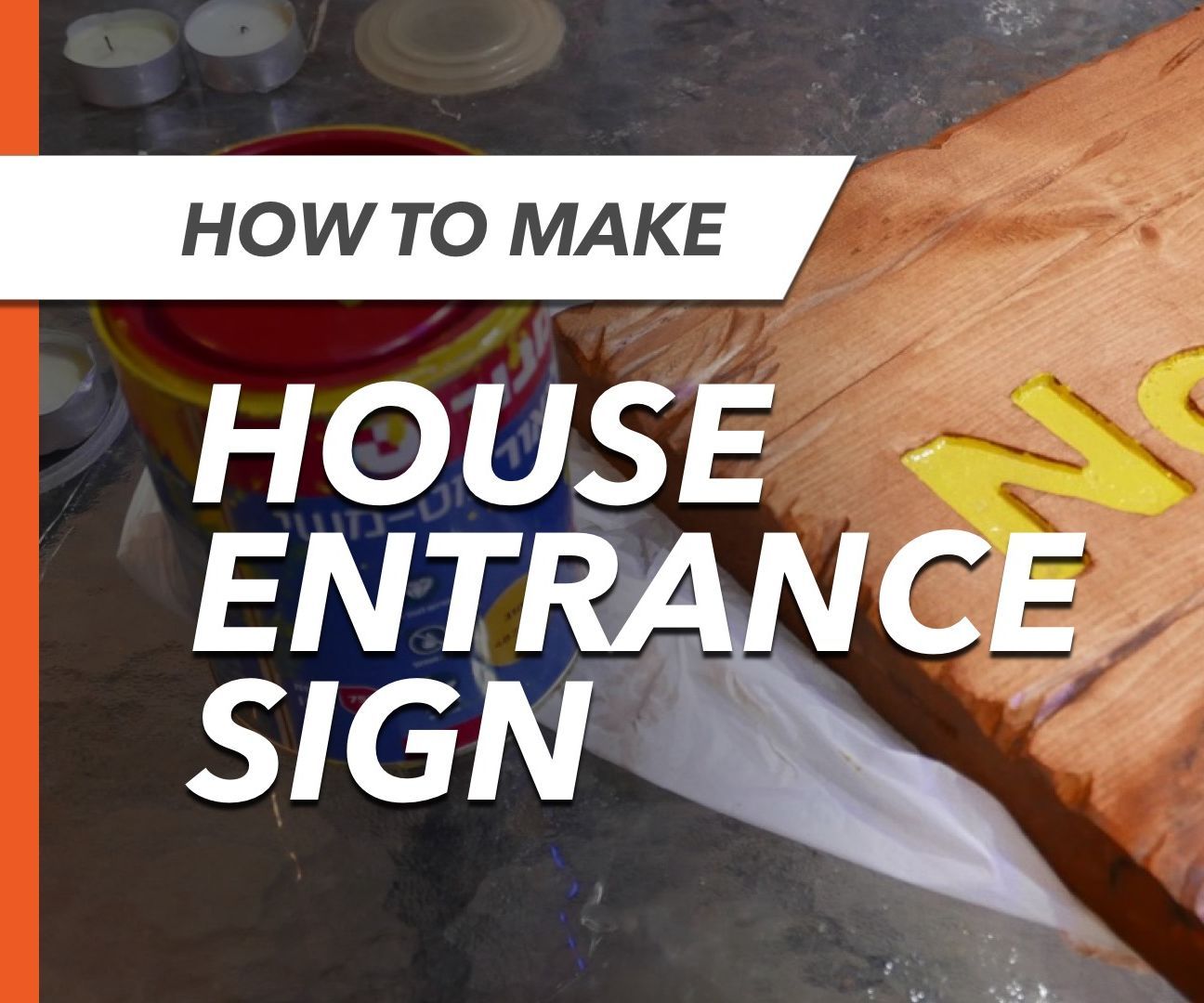 Distressed Wooden Entrance Sign for Our House