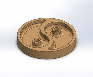 Yin and Yang CNC Zen Garden Design
