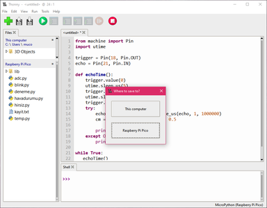 Using of Distance Sensor