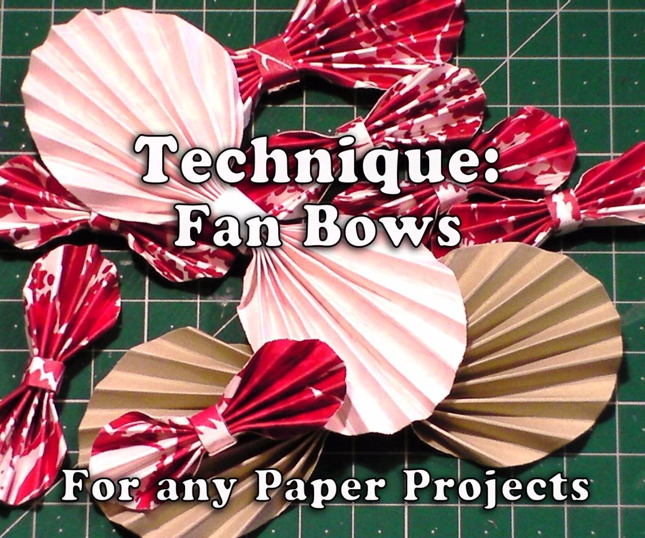 How to Make Paper Fan Bows for Your Crafts 