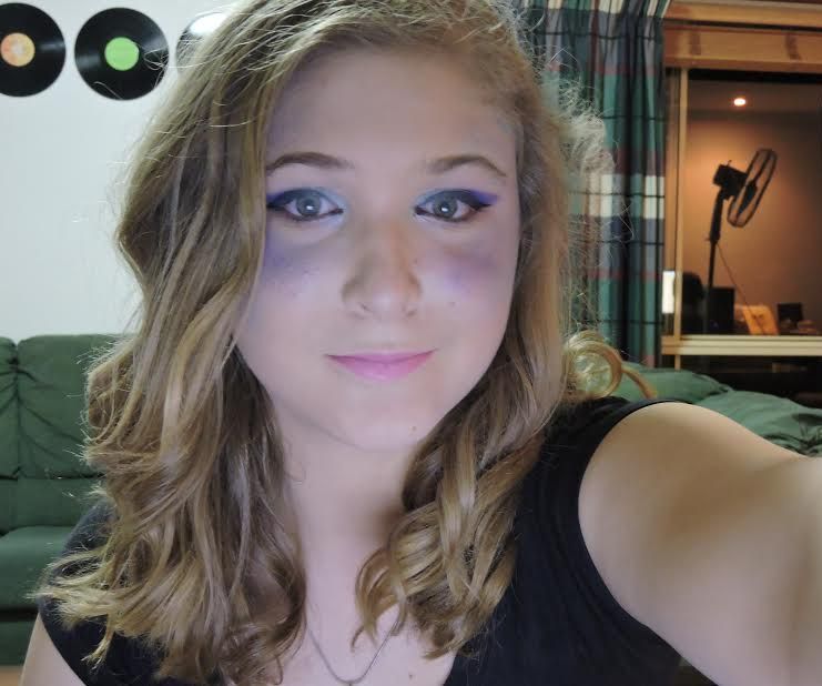 Mermaid costume makeup