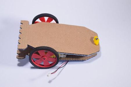 Attach the Top and Fix the Caster Wheel at the Bottom Front Part of the Bot.