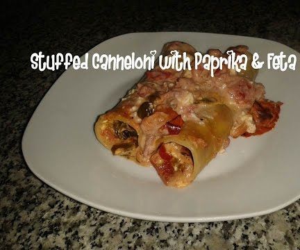 Stuffed Canneloni With Paprika & Feta Cheese Recipe