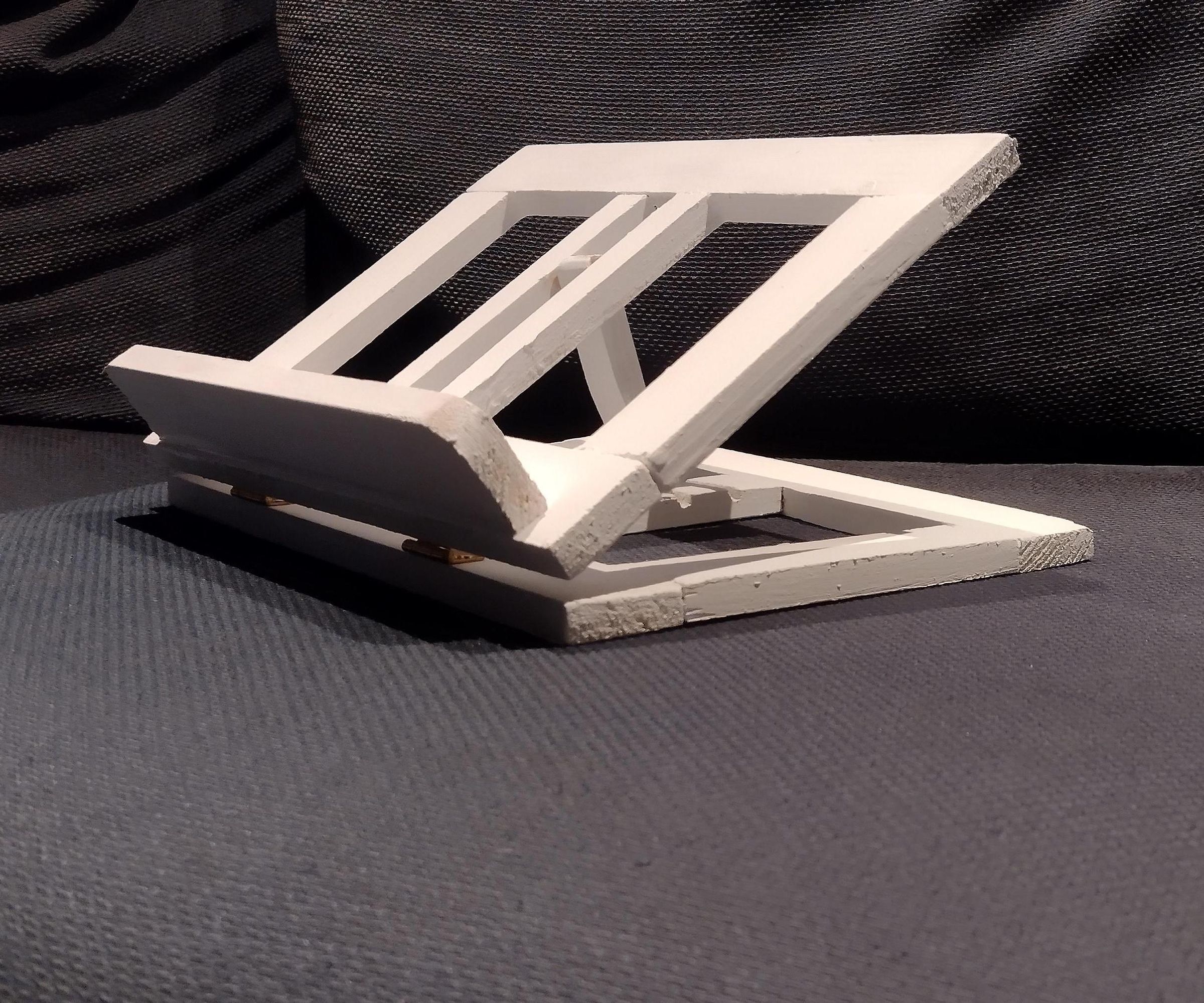 Wooden Book/laptop Stand With Multiple Positions