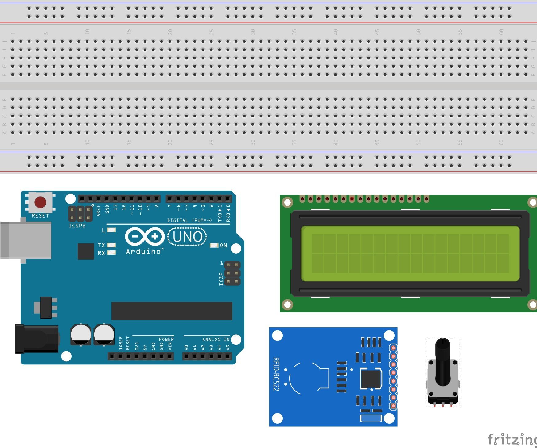 Arduino RFID With LCD