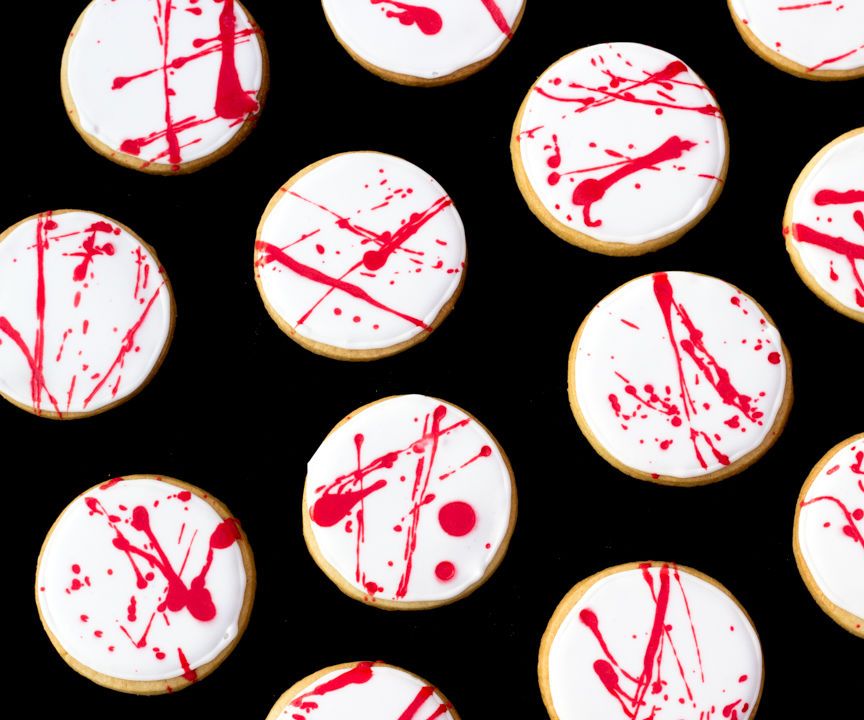 How to Make Blood Spatter Cookies
