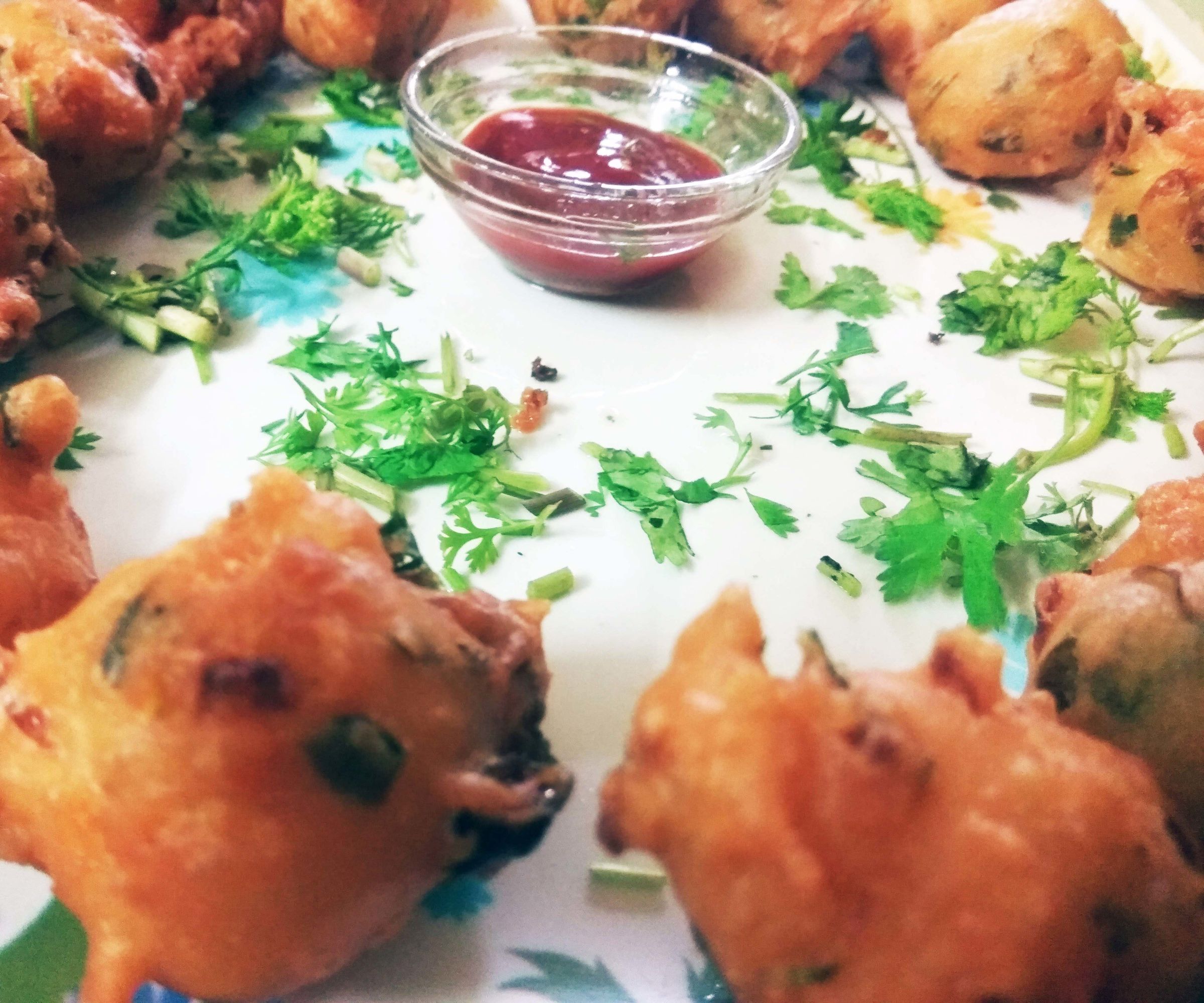 Indian Style Onion Bonda 