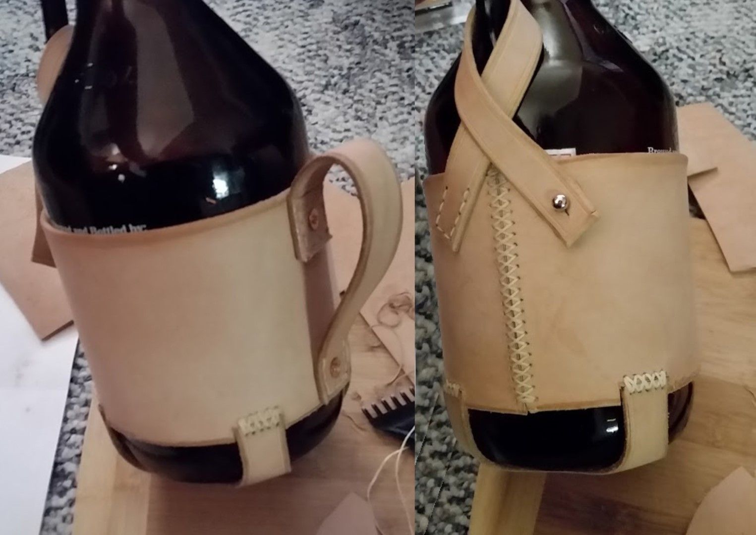 Leather Beer Growler Holder 7 Steps (with Pictures) Instructables