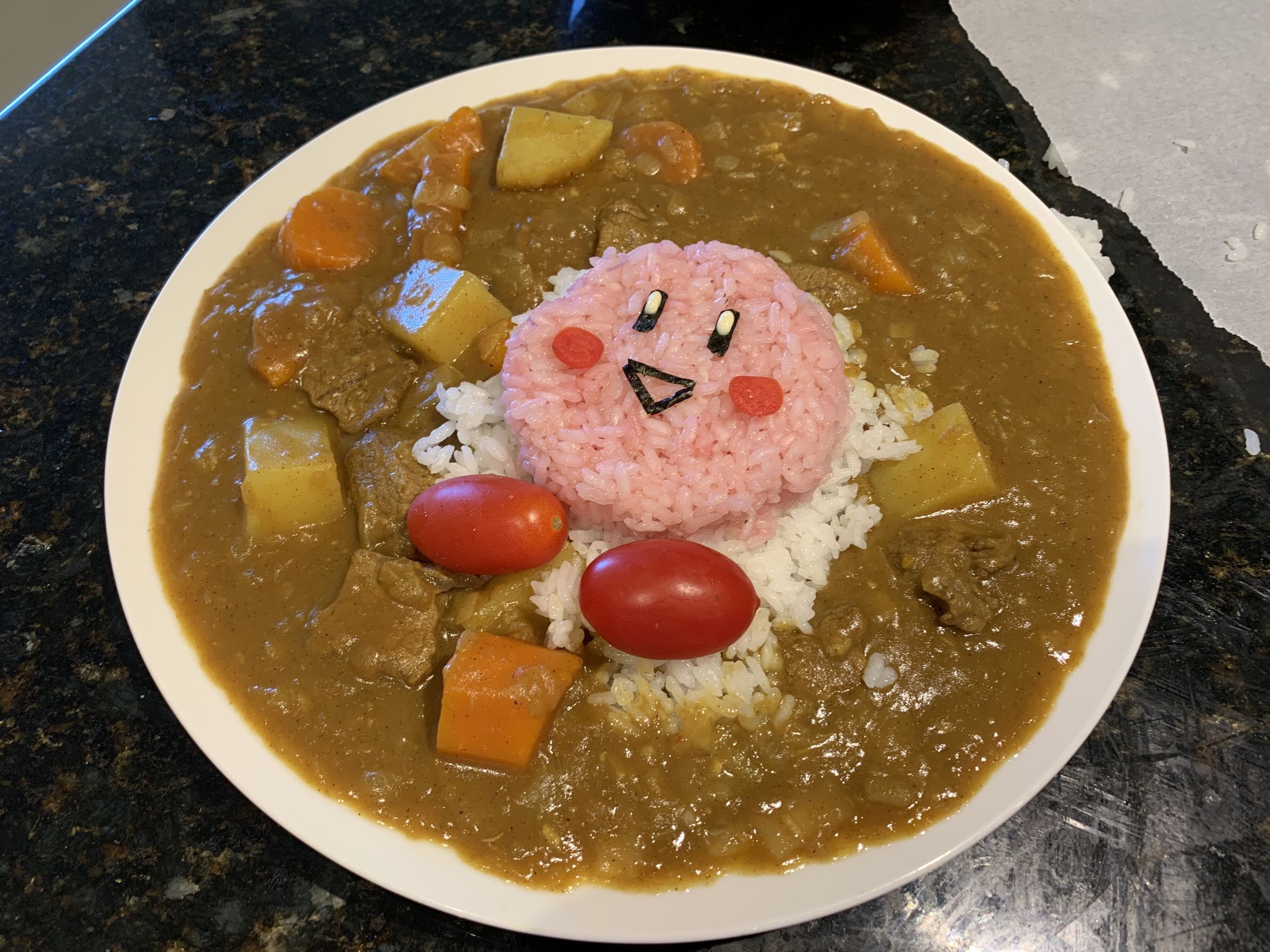 Kirby's Spicy Curry (no Artificial Food Colouring!!) 9 Steps (with