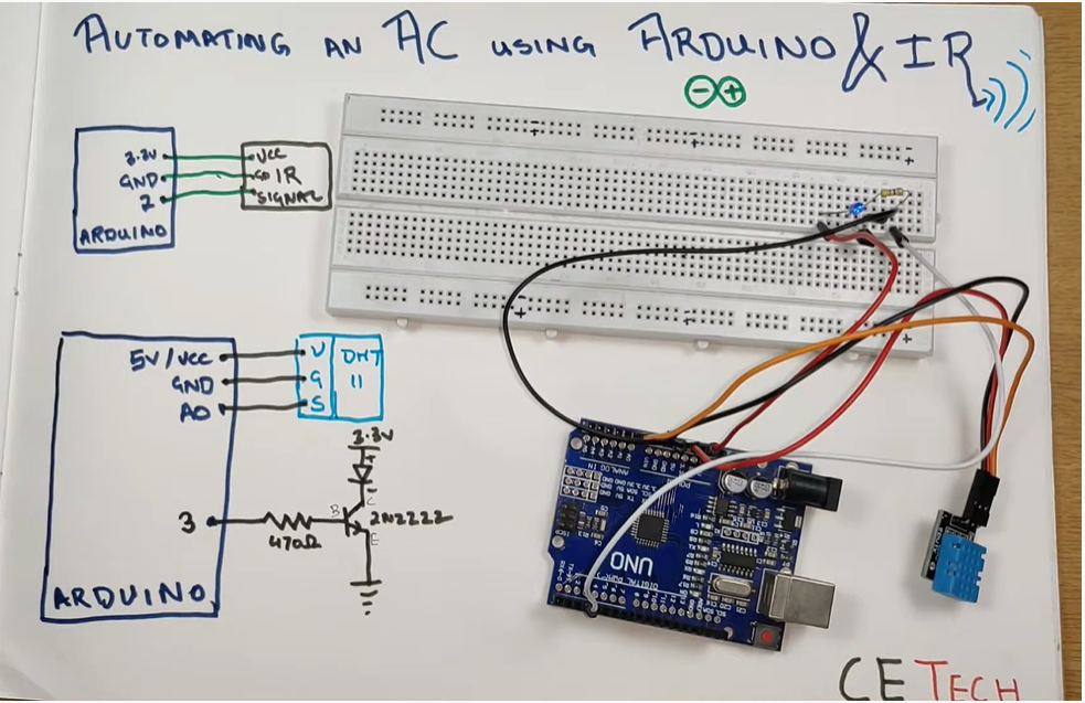 Automatic Arduino Based IR Remote Control Temperature Driven : 7 Steps ...