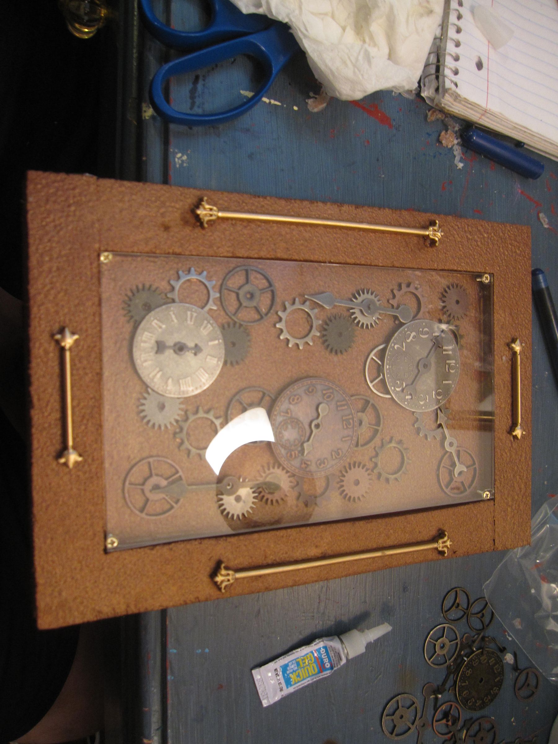 Wood Timeclock Nook Cover