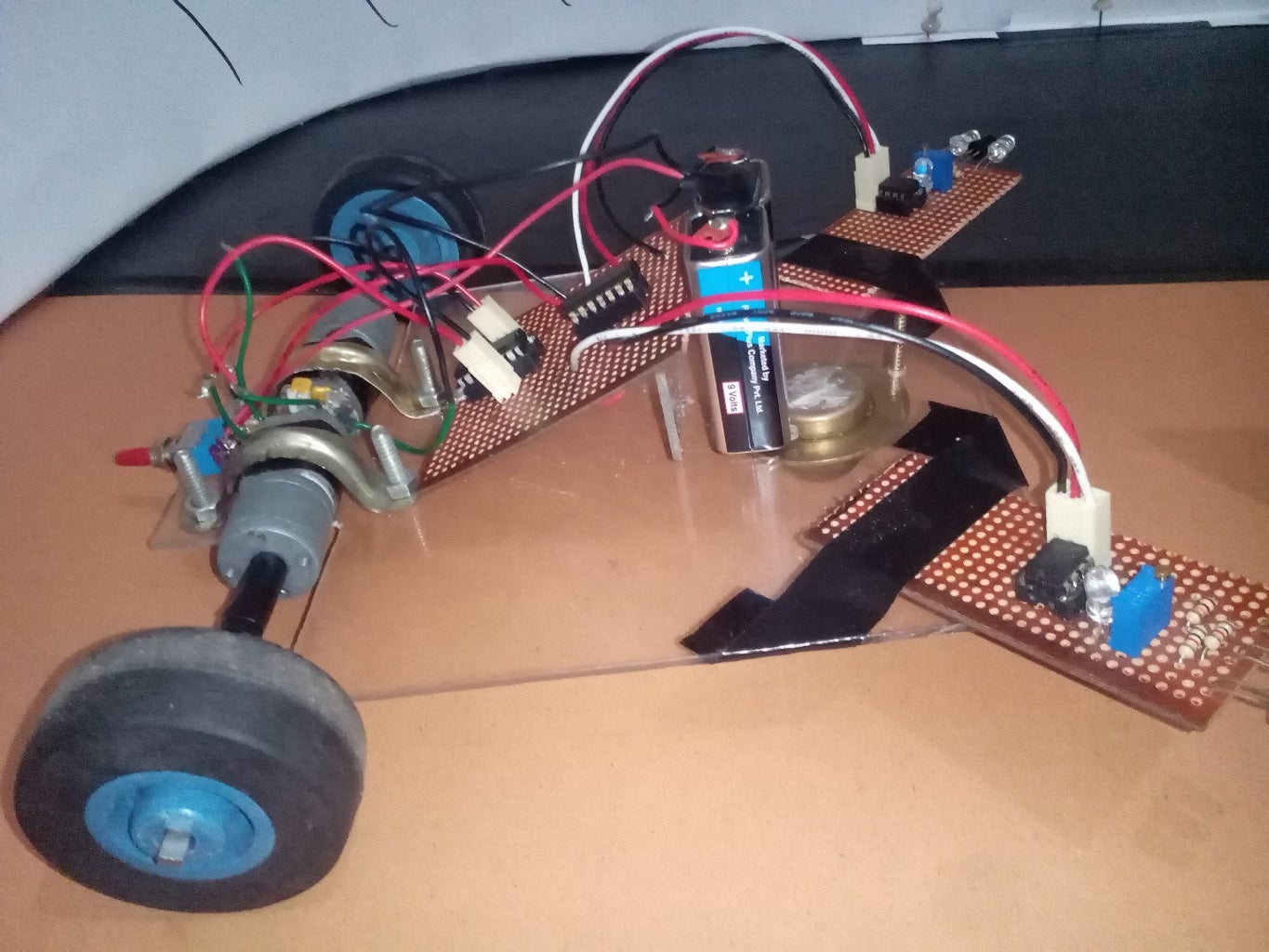 Obstacle Avoiding Robot With IR Sensors Without Microcontroller : 6 ...