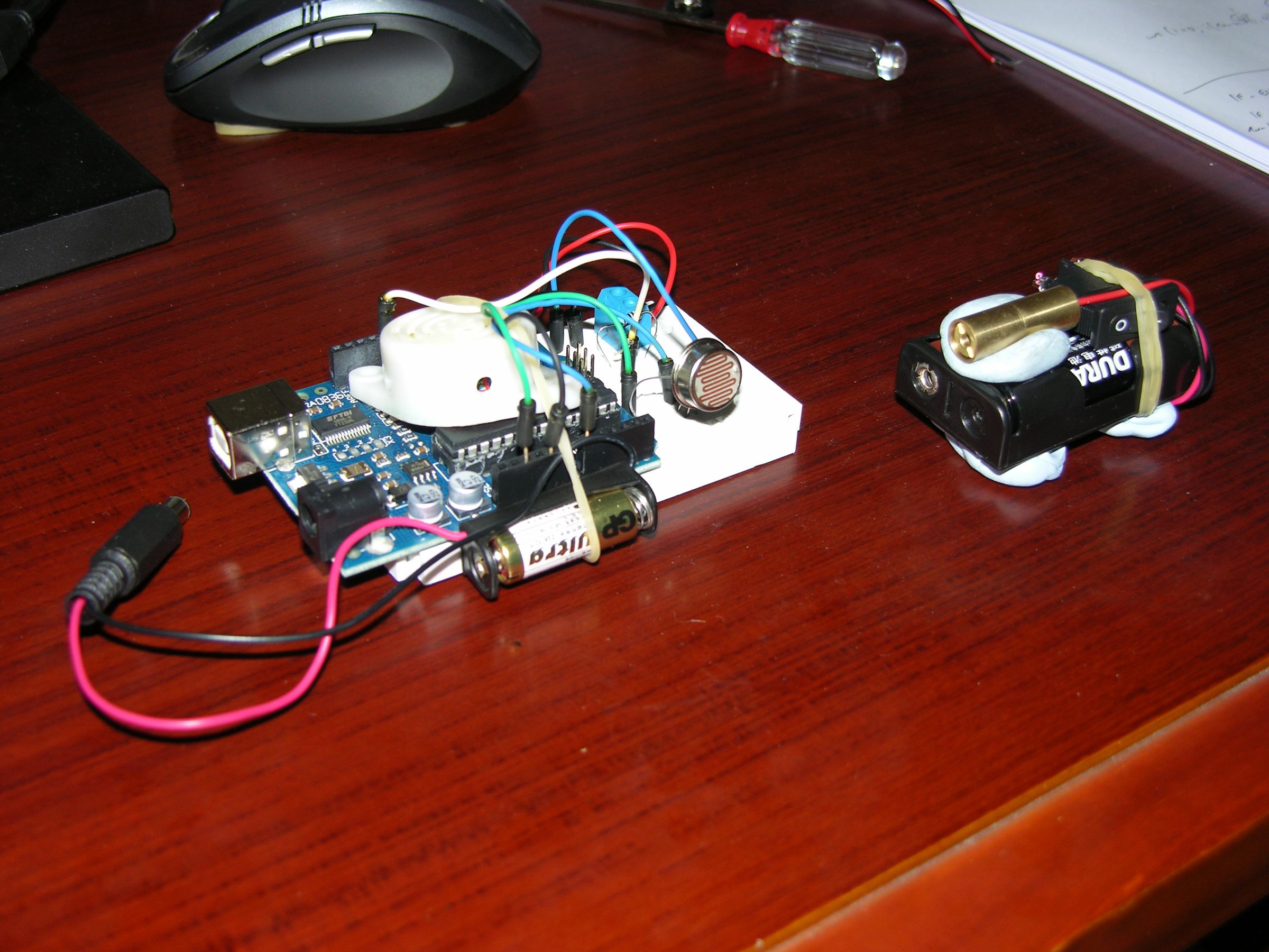 Another Arduino Laser Tripwire