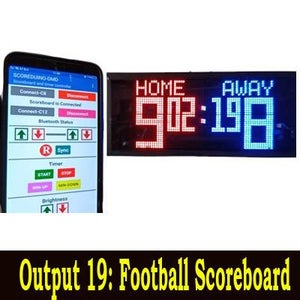 DIY Digital Scoreboards: Build Your Own Android App Bluetooth Controlled Digital Cricket, Tennis, and Soccer Scoreboards Using Scoreduino DMD Module