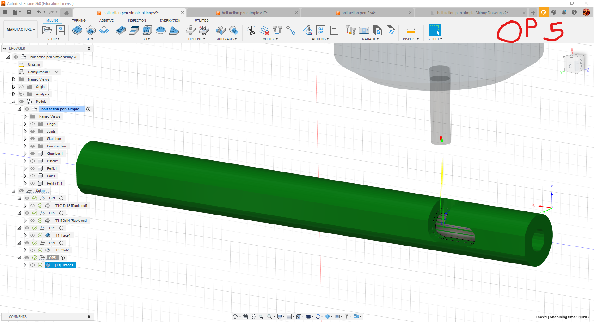 CAD, CAM, and CNC: a Bolt Action Pen : 7 Steps (with Pictures ...