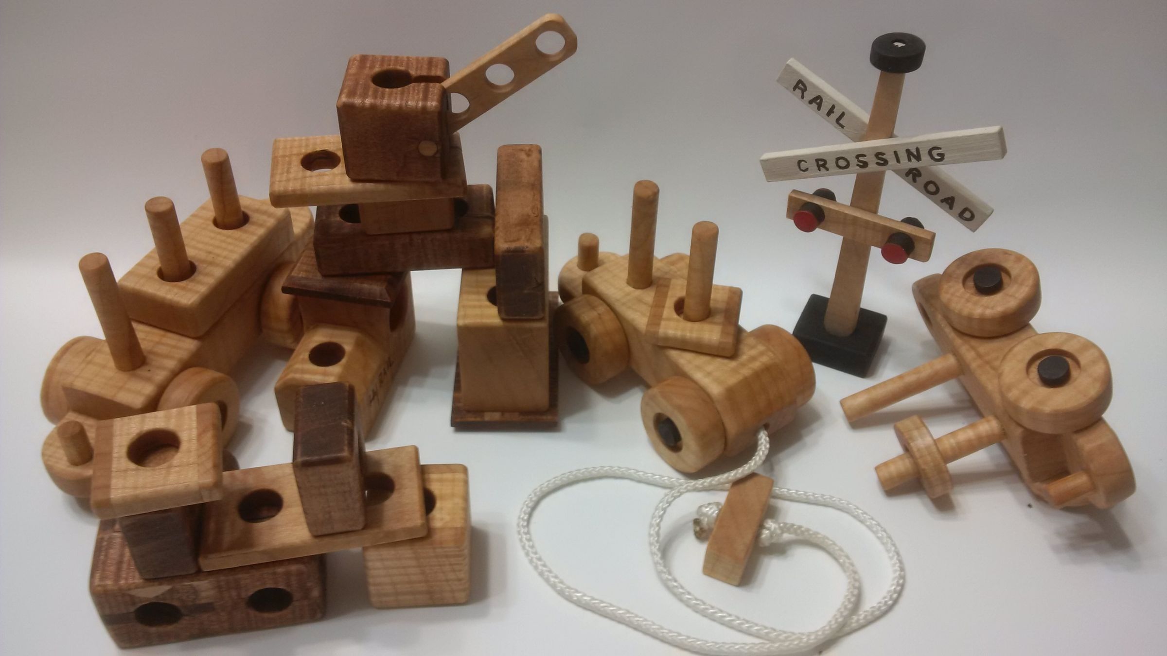THREEINONE Wooden Building Block Train Set 15 Steps (with Pictures
