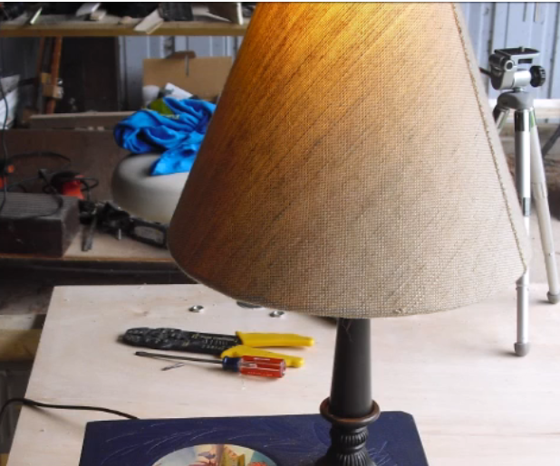 DIY Stacked Book Lamp