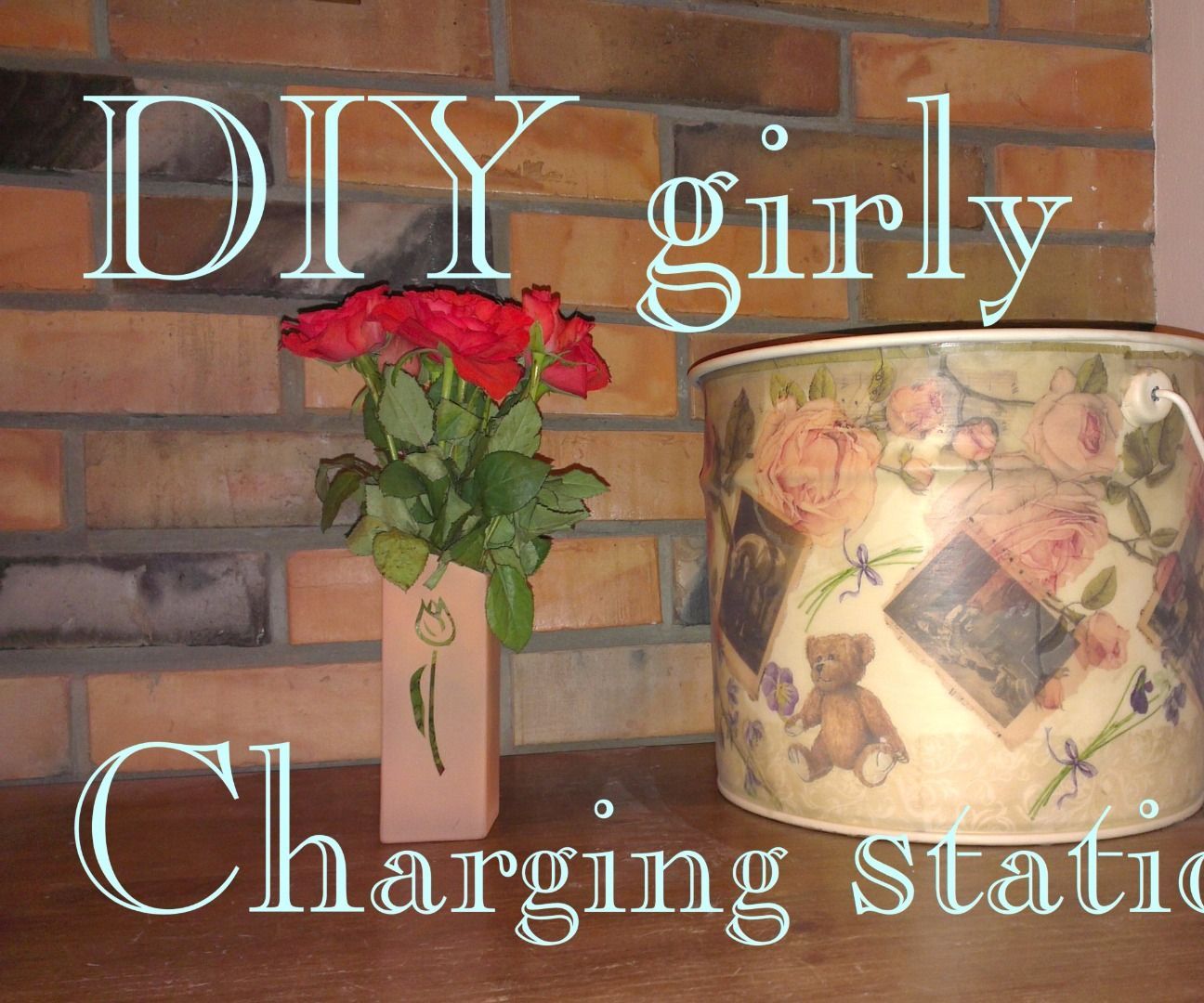  - Charging Station - Decoupage Collage - 