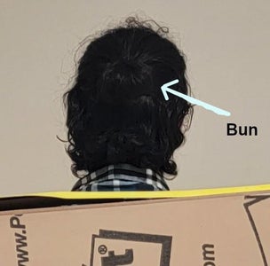 Mess Up Hair and Put in a Bun (optional)