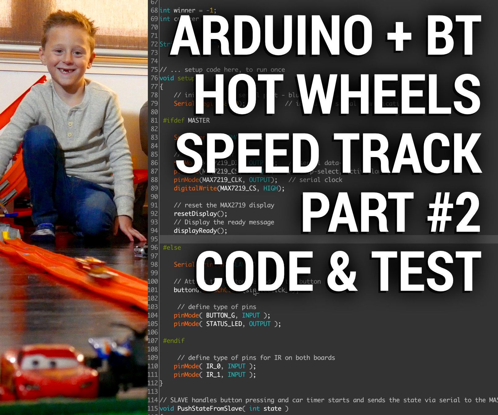 Arduino Hot Wheels Speed Track Part #2 - Code