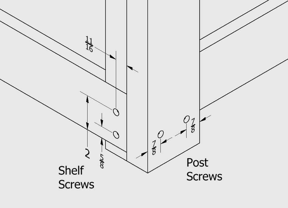 Pre-drill Shelf Pilot Holes