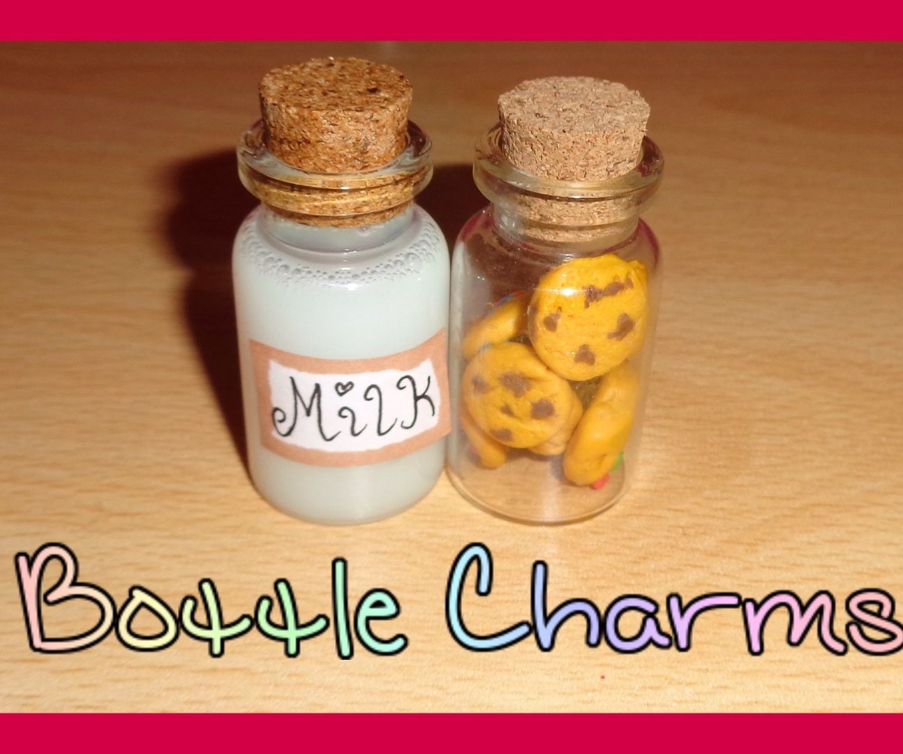 Milk and Cookies Bottle Charm