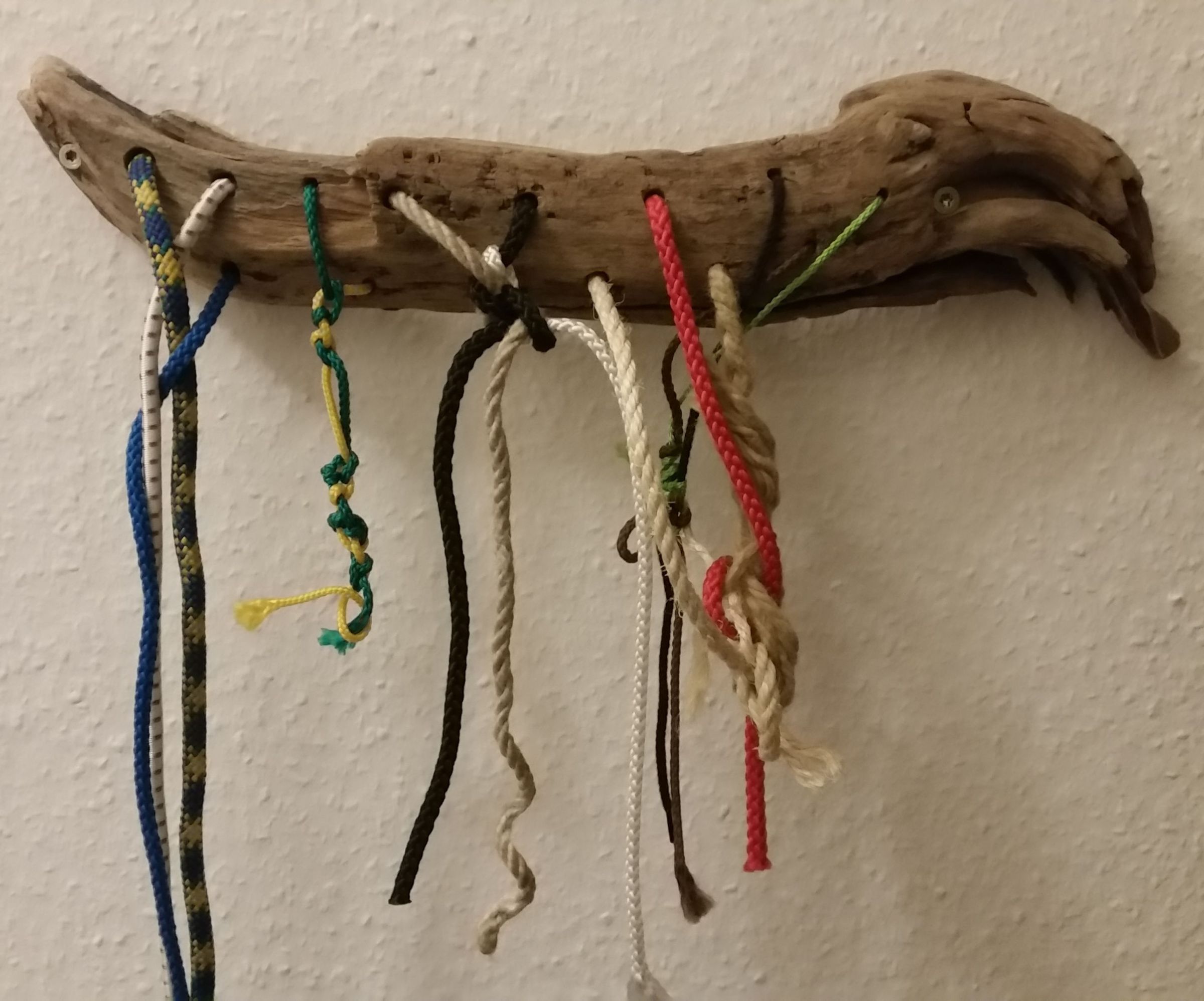 Kids Rope and Knot Toy Wall Art Driftwood Board