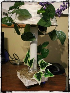 The Afterglow Lamp (paper Mache and Recycled Materals)