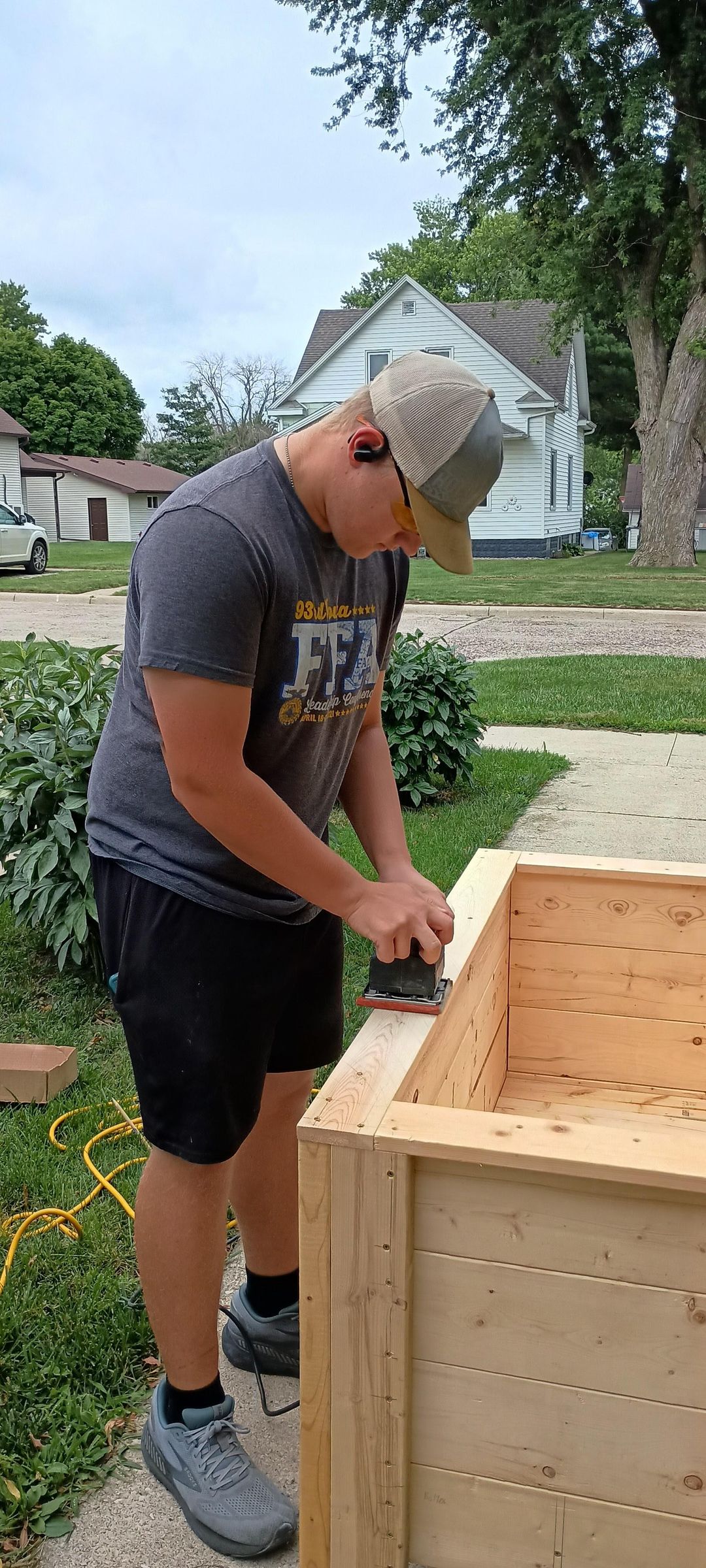 Sanding, Staining, and Sealing