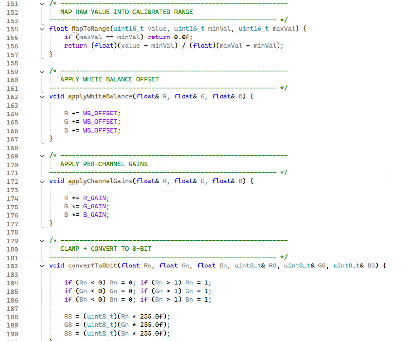 Color Processing Code