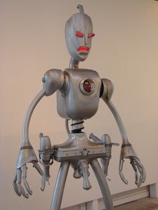 Giant Kinetic Robot Sculpture From Recycled and Found Materials