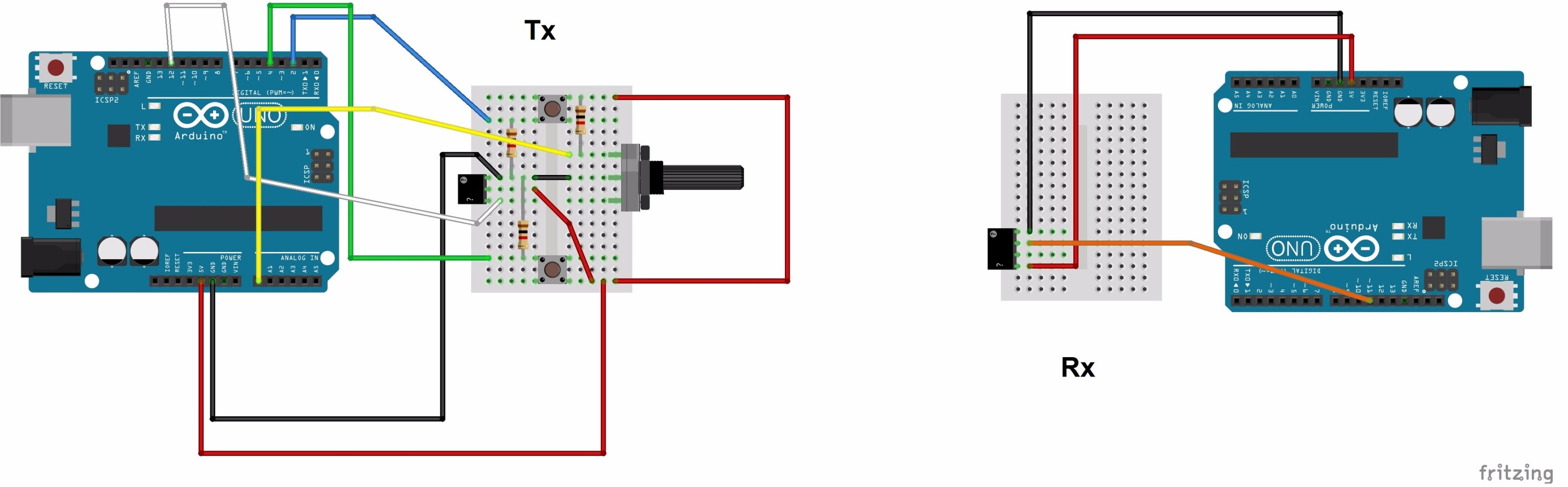 RC Multi Channel Arduino Proportional Transmitter / Receiver With ...