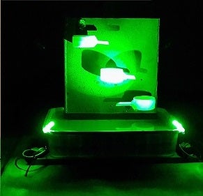 Homemade Electric Tabletop Water Fountain With LED Light