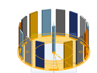 How to Create the Rectangle Strips and Circular Base