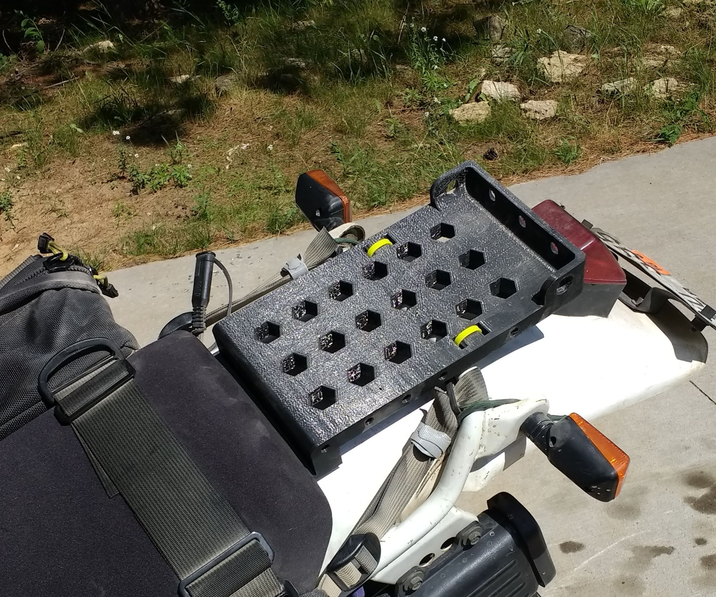 3D Printed Motorcycle Cargo Rack!