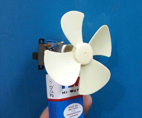 How to Make a 9V Handy Battery Fan