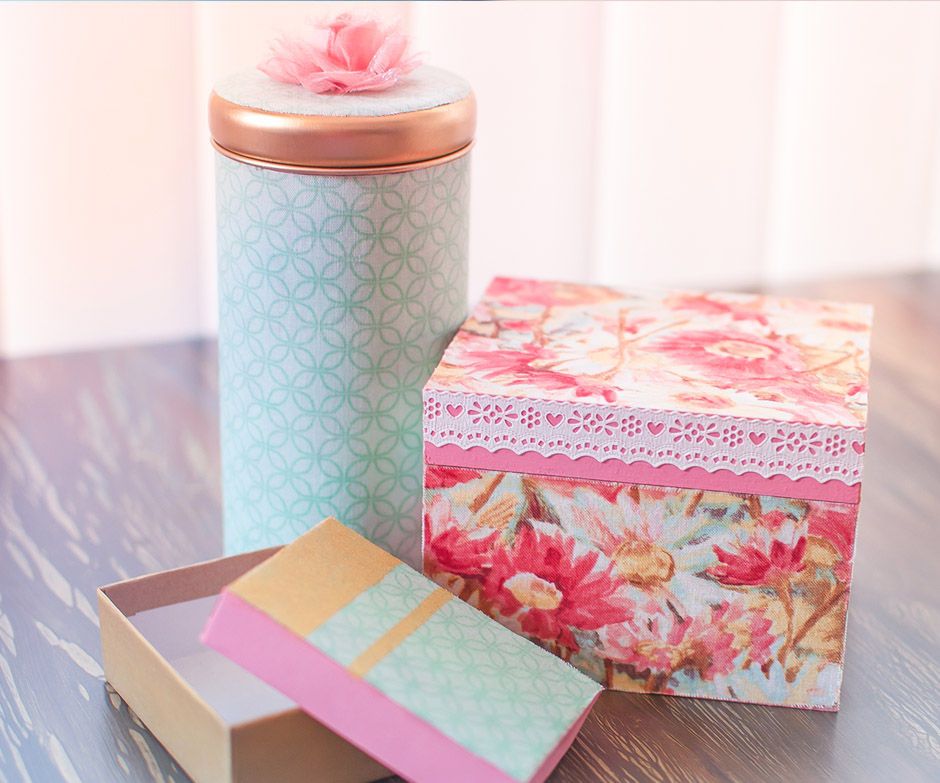 Fabric Covered Containers 