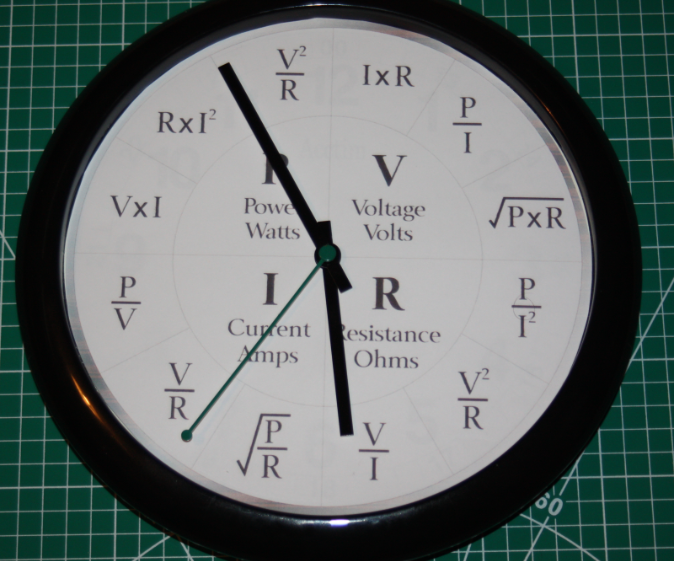Ohms Law Clock