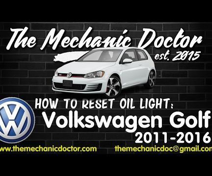 How to Reset Oil Life: Volkswagen Golf 2011, 2012 - 2016 