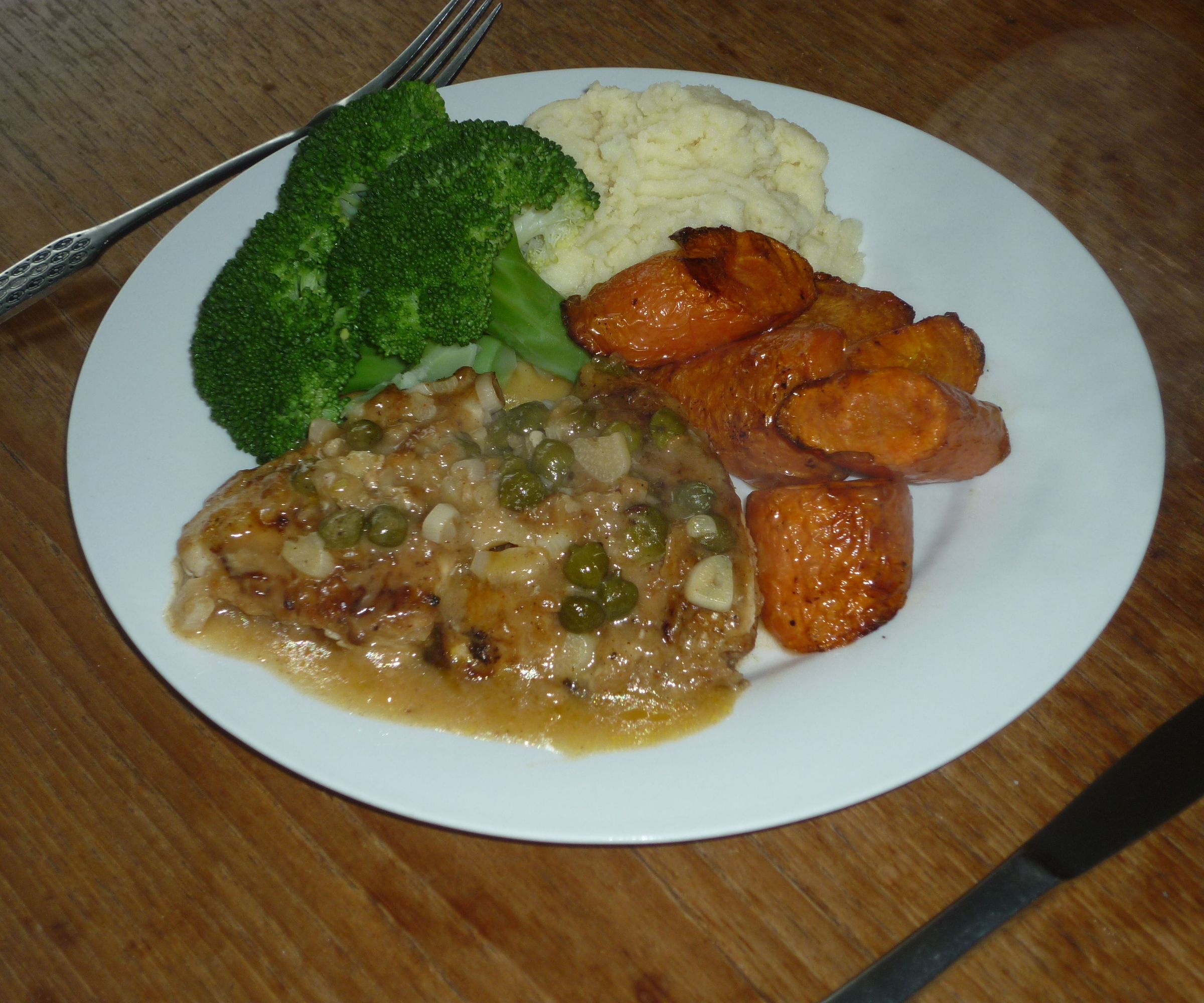 Chicken in Vermouth and Caper Sauce