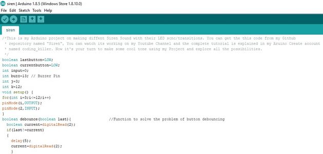 How to Make a Siren Using Arduino : 4 Steps - Instructables