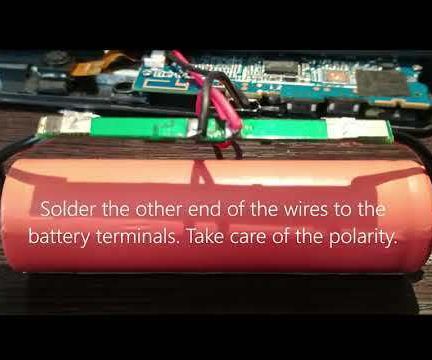 Easily Modify Android Tab Battery With 18650 LiPo Battery