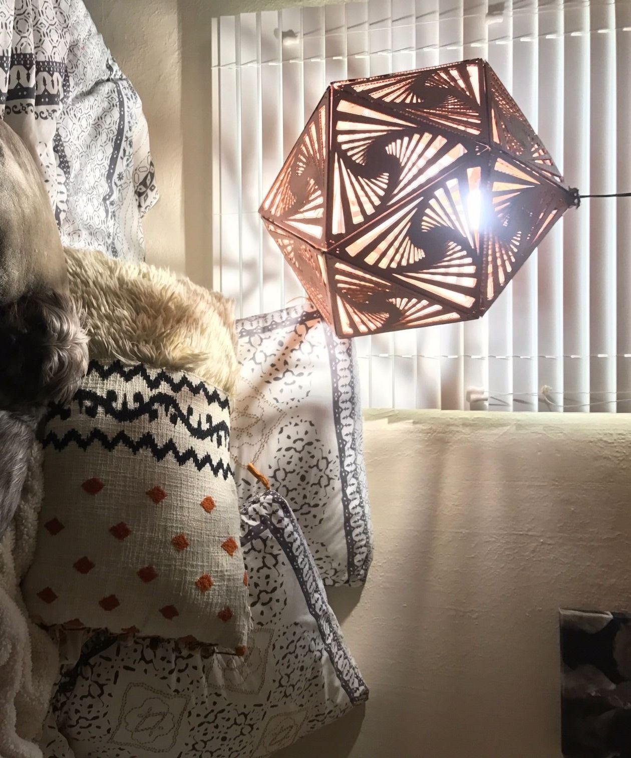 Icosahedron Laser Cut Geometric Modular Lamp