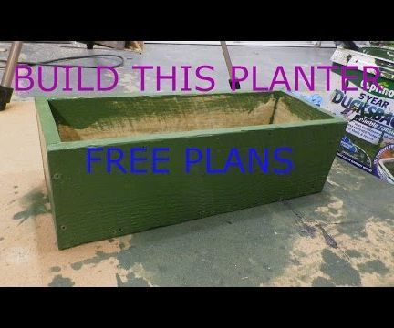 Build a  Wall Planter **FREE PLANS**