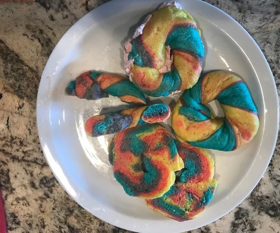 Rainbow Bagels!