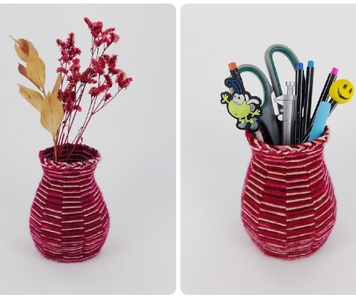 Weaving Wool - Vase or Pencil Holder